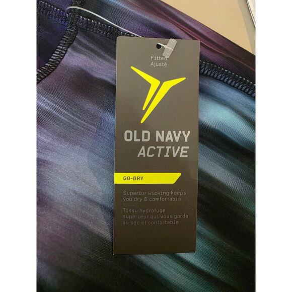 NWT Old Navy compression leggings Aurora borealis blue purple - large - Picture 4 of 5